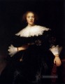Porträt einer jungen Frau mit einem Fan Rembrandt